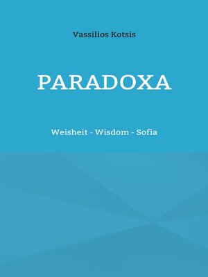 cover image of Paradoxa